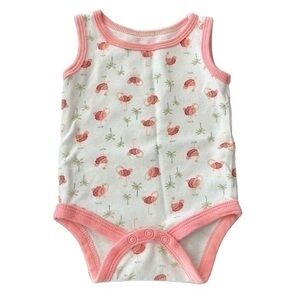 Kyle & Deena sleeveless onsie 0-3 months baby flamingo